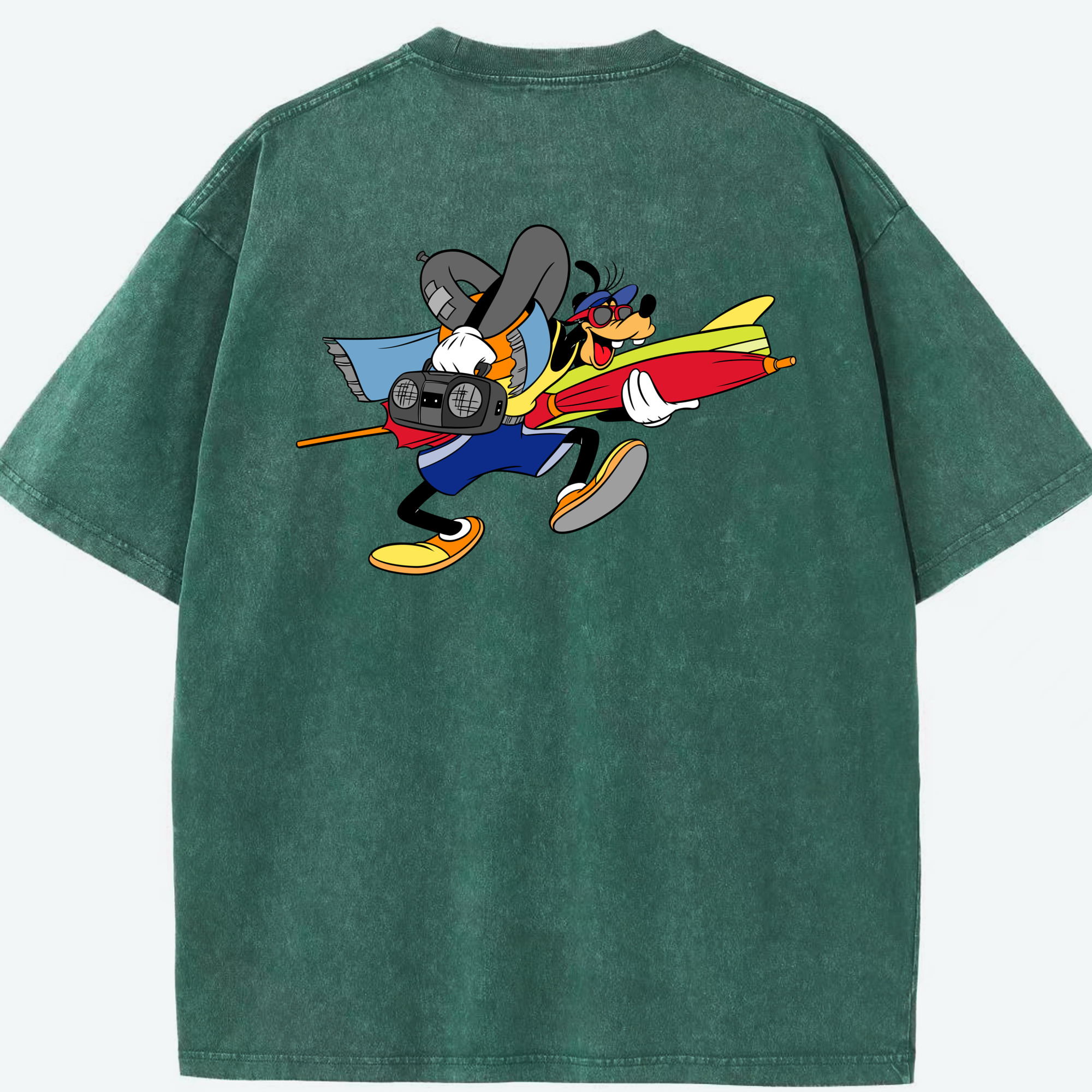 （画像用） ミッキーマウス Mickey Mouse 綿100% ヴィンテージ風 半袖Tシャツ（背面プリント）